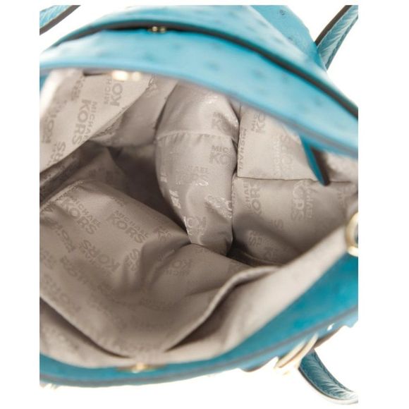 Michael Kors Cross Body Ostrich Print Chain Link Bag - Picture 5 of 10